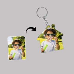 Customized Photo Printed Home Keychain
