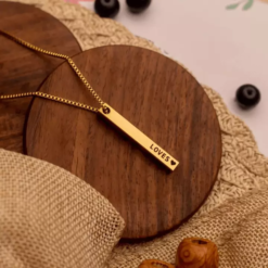 Personalized Bar Pendant