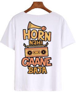 Designer T-shirt horn nahi Gane baja