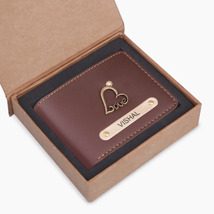 Name Printed Men Wallet With Name & Charm Indian - Image 3