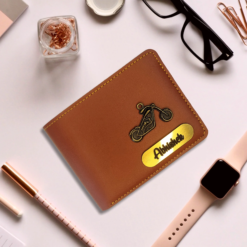 Name printed Men Wallet With Name & Charm (Italian)