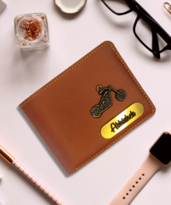 Name Printed Men Wallet With Name & Charm Italian