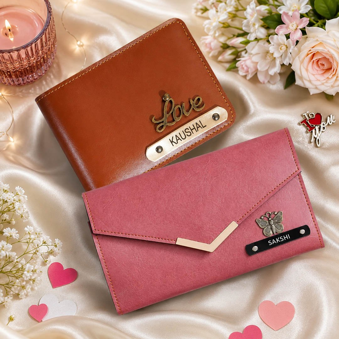 Customized Men & Women Wallet Combo