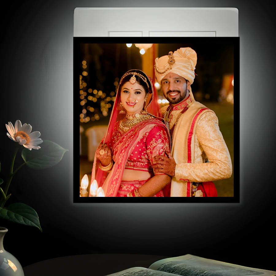 Customized Photo Printed Led Board Night Lamp 4X4 Inch