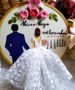 Weeding Embroidery Hand Craft Design Frame