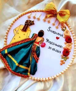 Weeding Embroidery Hand Craft Design Frame