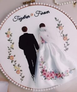 Weeding Embroidery Hand Craft Design Frame