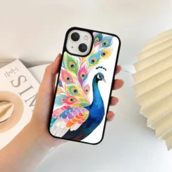 Peacock Designer Premium Metal Case