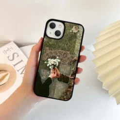 Flower In hand Designer Premium Metal Case