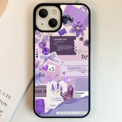 Purple Designer Premium Metal Case